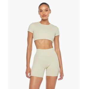 CSB Crop Shop Boutique Freedom Active Tee & Freedom Shorts 6" | Size: M | Chai